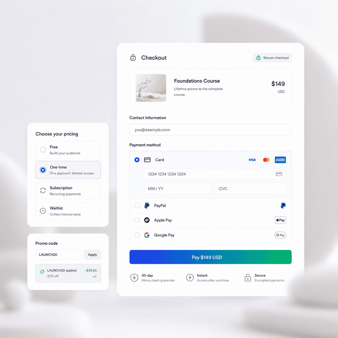 Branded checkout